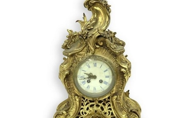 Gilt Bronze Mantle Clock
