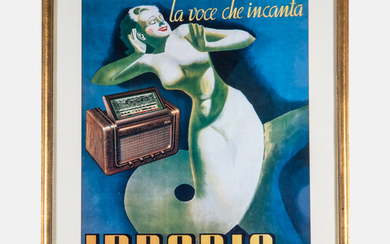 Gino Boccasile, (1901-1952) - La Voce Che Incanta, Irradio, Armetti-Milano 1939