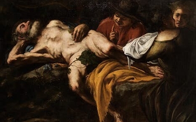 Giovanni Battista Langetti, 1625 – 1676, DIE TRUNKENHEIT DES NOAH