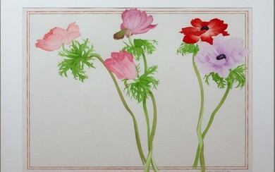 Goldsmith Watercolor of Poppies