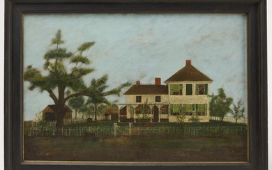Good Primitive Painting of a House