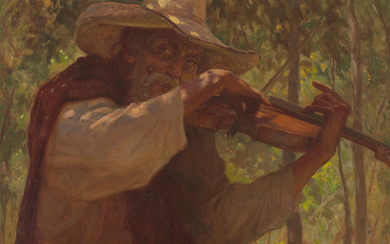 Gordon Coutts (1868-1937) The Fiddler 22 x 30 in. framed...