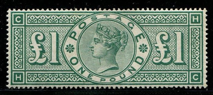 Great Britain 1891 - £1 green Victoria - Stanley Gibbons SG212
