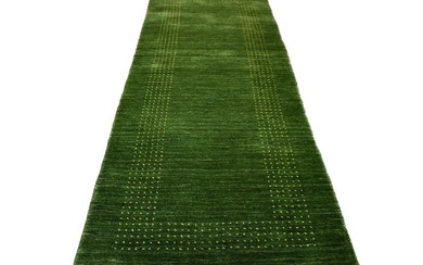 Green Gabbeh - unused - Runner - 197 cm - 70 cm