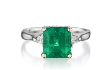 H. Stern Emerald and Diamond Ring