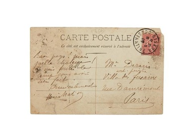 HENRI MATISSE (1869-1954) CARTE POSTALE AUTOGRAPHE SIGNÉE à André DERAIN – ...