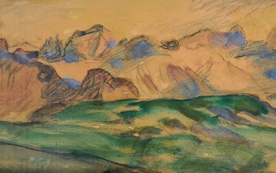 Hans Josef Weber-Tyrol (1874 - 1957) - Landscape depicting the Dolomites, Tyrol