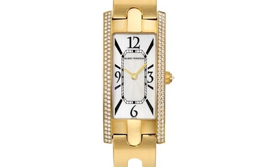 Harry Winston, Diamond and Mother-of-Pearl Bracelet Watch, 'Avenue C'