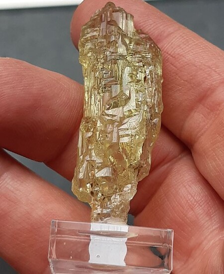 Heliodor (greenish-yellow variety of beryl) Crystal - 5.5×2×1.5 cm - 18 g