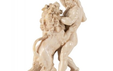 Hercules battling the Nemean Lion