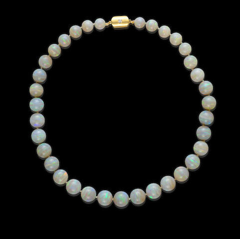 Impressive Australian Crystal Opal Bead Necklace