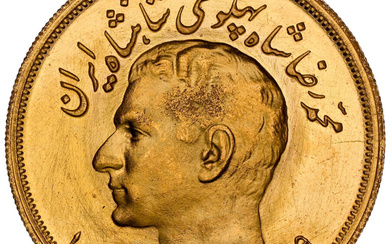 Iran: , Muhammad Reza Pahlavi Shah gold 5 Pahlavi SH 1339 (1960) MS67 NGC,...