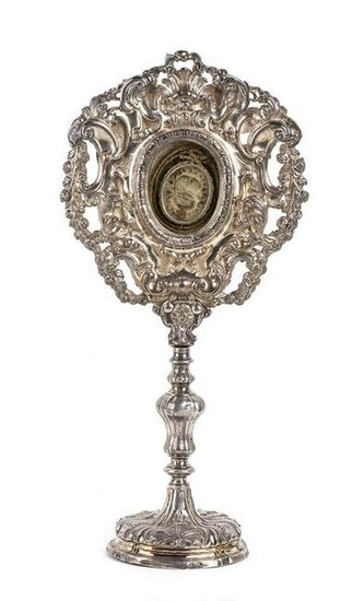 Italian silver reliquary - Naples 1785