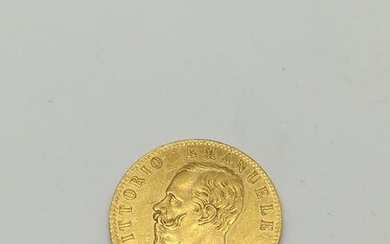 Italy - Kingdom of Italy - 20 Lire 1865 - Torino - Vittorio Emanuele II - Gold