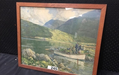 J H Craig, "Connemara", decorative print, frame: 48 x 58 cm
