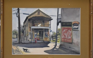 Jake Lee (1915-1991 Los Angeles, CA) Watercolor
