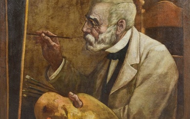 Jan Veth (1864-1925) - Portret Jozef Israëls (1824-1911)