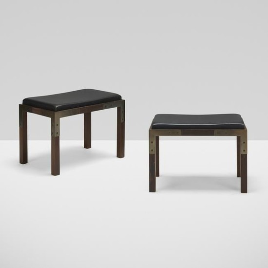 Jean-Michel Wilmotte, prototype stools, pair
