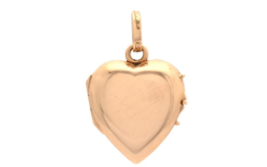 Jewellery Pendant LOCKET, 18K gold, heart, openable, weight 2,7 g.