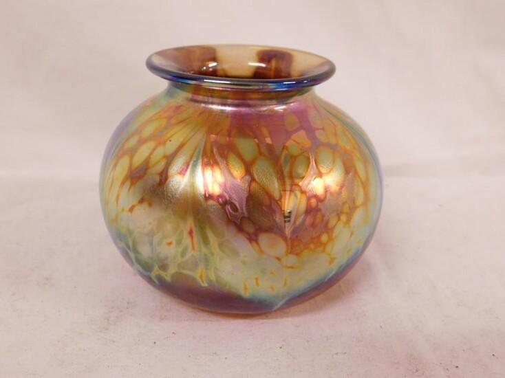 (Kent) Fiske Art Glass Cabinet Vase
