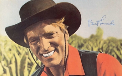 LANCASTER BURT: (1913-1994) American Actor, Academy Award winner. Signed colour 9 x 7 photograph of ...