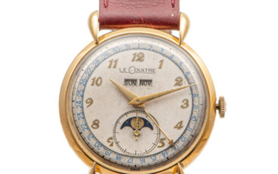 LECOULTRE, REF. 2722, TRIPLE DATE MOONPHASE, YELLOW GOLD