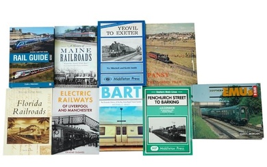 LOT AMERICAN ENGLISH RAILWAY TRANSPORT BOOKS ALBUMS