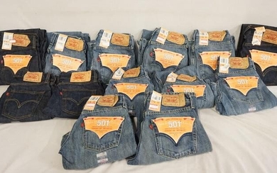 LOT OF 13 PAIRS OF LEVIS JEANS NEW W/ TAGS