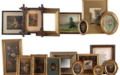 LOT OF SEVERAL SMALL ARTWORKS Late 19th/20th Century From 5" x 4" to 14" x 11".