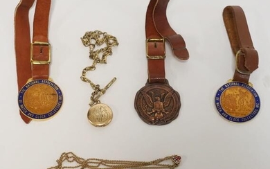 LOT OF WATCH FOBS AND CHAINS