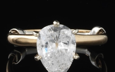 Ladies' 2.20 ct Pear Cut Diamond, E I1 Ring