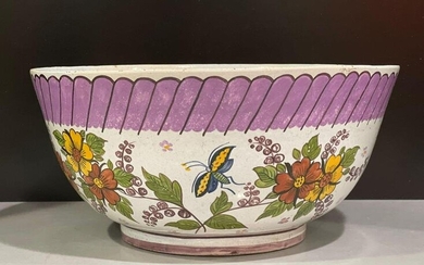 Large Delft Pottery Service Bowl