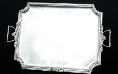 Large, Two handled Tray (1) - .950 silver - Tetard Freres - France - Early 20th century
