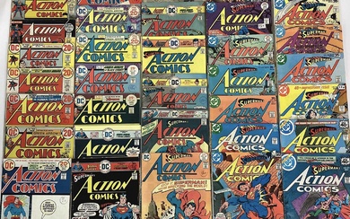 Large quantity of 1970's DC Comics , Action Comics. To include #411 origin of Eclipso #481 1st appearance of Supermobile