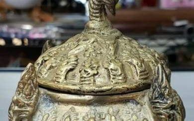 Late 19th Century Tibetan Buddhist Gilt Bronze Incense