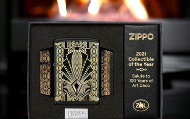 Zippo - Lighter - Crystal, Steel (stainless), S