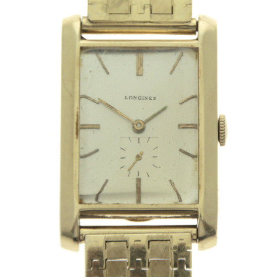 Longines Wittnauer 14k Yellow Gold Gentleman Wrist Watch.