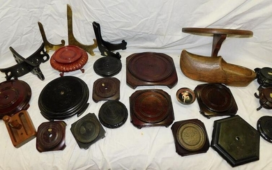 Lot of Teakwood Oriental Stand & Miscellaneous Items