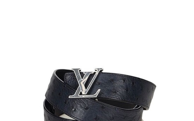 Louis Vuitton - Ostrich Leather Initiales Belt Belt