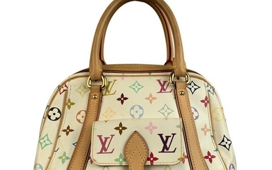 Louis Vuitton - White Multicolor Monogram Murakami Priscilla Tote Bag Handbag