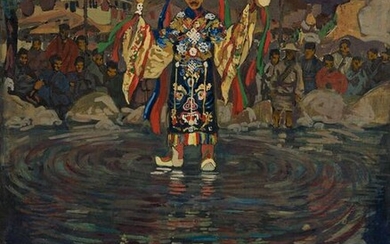 MAHLON BLAINE (1894-1969) "[Tibetan] Water Walker."