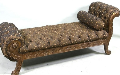 MARGE CARSON CHAISE WITH SILK UPHOLSTERY