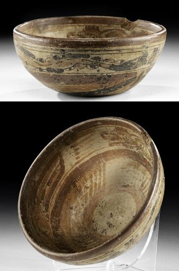 Maya Polychrome Pottery Bowl