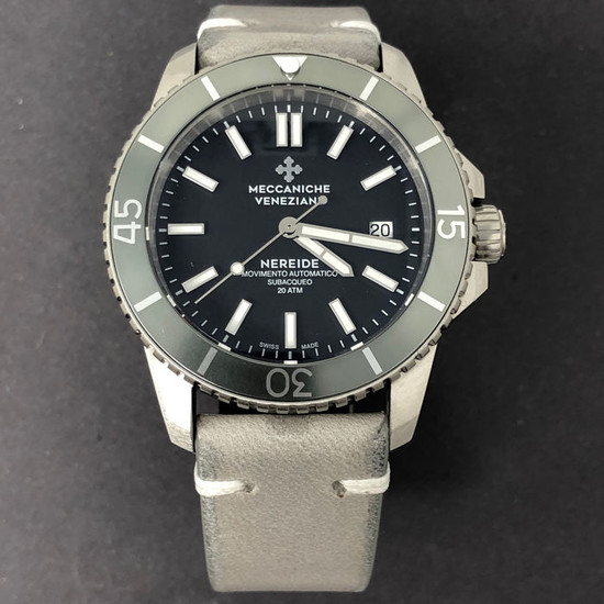 Meccaniche Veneziane - Automatic Diver Watch Nereide 3.0 Silver Swiss Made - 1202008 - Men - BRAND NEW