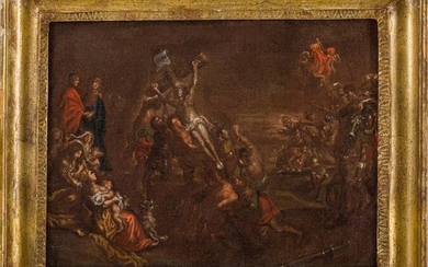 Mico Spadaro (1610 - 1675), scuola di - Deposizione