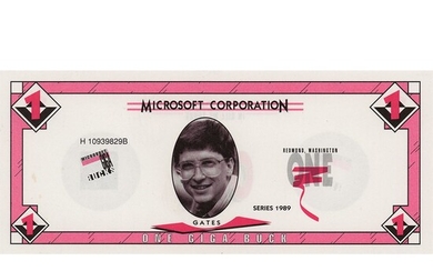 Microsoft 'One Giga Buck' In-House Gag Currency