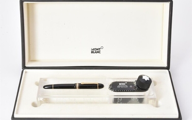 Montblanc, 149 UNICEF Edition by Helmut Jahn, a black fountain pen
