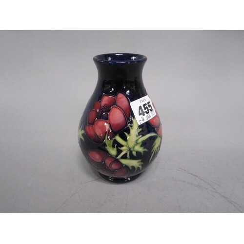 Moorcroft Anemone vase 13cms h