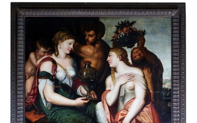 Mythological scene Cup of Ceres. Frans Floris de Vriendt.