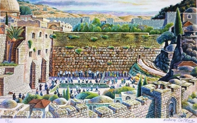 Nahum Gilboa 1917-2015 (Israeli) The Wailing Wall